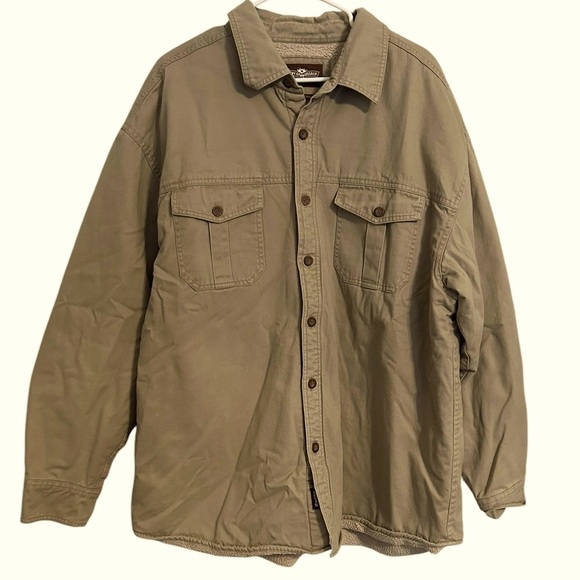 Levi’s Men’s Sherpa Trucker Jacket Tan Fleece Lined Size‎ XXL - Picture 1 of 5